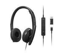 Lenovo Gen 2 USB-C Wired ANC Headset Second-generation Lenovo headset with ANC and USB-C connection, designed for unified communications and hybrid
