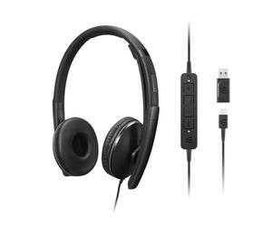 Lenovo Gen 2 USB-C Wired ANC Headset Second-generation Lenovo headset with ANC and USB-C connection, designed for unified communications and hybrid