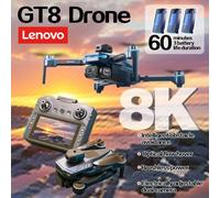 Lenovo GT8 Drone 8k Camera with Large Screen Remote Control Brushless Motor Aerial Photography Optical Flow RC Quadcopters Blue-4k-Battery1