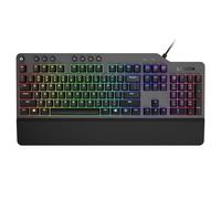 Lenovo GY40T26478 Legion K500 RGB Mechanical Gaming Keyboard, 3 ZONE Full-size Keyboard, 7 user Programmable Hot Keys; 16.8 Million Colors, 50 Million-Click Red Mechanical Keys, Detachable Palm Rest
