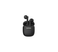 Lenovo HT30 Bluetooth 5 Wireless Stereo Headphones, In-Ear Earbuds with Touch Control, Built-in Mic, Compact Charging Box - Black