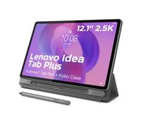 Lenovo Idea Tab Plus Android Tablet | 12.1 inch 2.5K (2560x1600) Display | MediaTek Dimensity 6400 | 8 GB RAM | 256 GB UFS 2.2 | Wi-Fi 5 | Luna Grey |Tab Pen + Folio Case