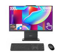 Lenovo IdeaCentre 24” FHD AIO Desktop, 100Hz Touchscreen Display, AMD Ryzen 5 7535HS, 16GB DDR5 RAM, 1TB SSD, Wireless Charging Pad, Wireless KB and Mouse, Type-C, Wi-Fi 6, Windows 11 Home, Black