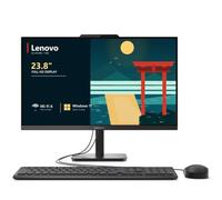 Lenovo 24 23.8" All-in-One Desktop Computer for Home Office, 32GB DDR4, 4TB PCIe SSD, Intel Processor 8-Core i3-N305, FHD AIO PC, WiFi 6, Bluetooth 5.2, Black, Windows 11 Home
