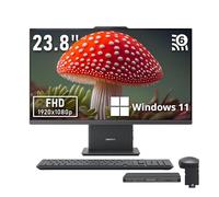 Lenovo IdeaCentre AIO 3 23.8" FHD All-in-One Desktop, AMD Ryzen 5 7535HS, 16GB DDR5, 672GB Storage (512GB SSD+160GB Docking Station), Radeon 660M Graphics, Wireless Keyboard & Mouse, Win 11, Gray