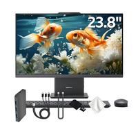 Lenovo IdeaCentre AIO 3 23.8" FHD All-in-One Desktop, AMD Ryzen 5 7535HS, 64GB DDR5, 3TB Storage (2TB SSD&1TB Docking Station), Radeon 660M Graphics, Wireless Keyboard & Mouse, Win 11, Gray