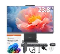 Lenovo IdeaCentre AIO 3 23.8" FHD All-in-One Desktop, AMD Ryzen 5 7535HS, 64GB DDR5, 5TB Storage (4TB SSD&1TB Docking Station), Radeon 660M Graphics, Wireless Keyboard & Mouse, Win 11 Pro, Gray