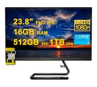 Lenovo IdeaCentre AIO 3 All-in-One Desktop 23.8" FHD IPS Anti-Glare Intel Quad-core i3-10100T 16GB RAM 512GB SSD + 1TB HDD Win10 w/ICP Accessory