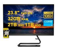 Lenovo IdeaCentre AIO 3 All-in-One Desktop 23.8" FHD IPS Anti-Glare Intel Quad-core i3-10100T 32GB RAM 2TB SSD + 1TB HDD Win10 w/ICP Accessory