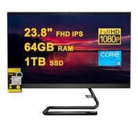 Lenovo IdeaCentre AIO 3 All-in-One Desktop 23.8" FHD IPS Anti-Glare Intel Quad-core i3-10100T 64GB RAM 1TB SSD Win10 w/ICP Accessory