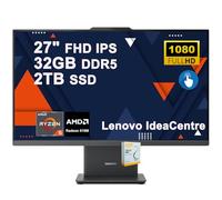 Lenovo IdeaCentre AIO Desktop | 27" FHD IPS Touchscreen (99% sRGB) | AMD 6-core AMD Ryzen 5 7535HS | 32GB DDR5 2TB SSD | Type-C Harman Speaker Wi-Fi6 5MP Camera Win11 w/DLCA Accessory