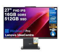 Lenovo IdeaCentre AIO Desktop | 27" FHD IPS Touchscreen (99% sRGB) | Intel 10-core i7-13620H (>Ultra 9 185H) | 16GB DDR5 512GB SSD | Type-C Harman Speaker Wi-Fi6 5MP Camera Win11Pro w/DLCA Accessory