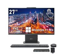 Lenovo IdeaCentre All-in-One Desktop, 27" FHD Touch Display, Intel i7-13620H, 32GB DDR5, 2.28TB Storage (2TB SSD+288GB Docking Station Set), 5.0MP Camera, Wireless Mouse & Keyboard, Win 11 Pro, Gray