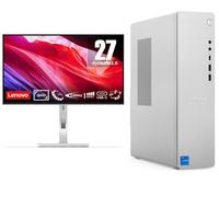 Lenovo IdeaCentre Desktop PC (Intel® Core™ i5 512 GB SSD, Grey) & L27h-4A Quad HD 27" IPS WLED Monitor Bundle, Silver/Grey