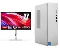 Lenovo IdeaCentre Desktop PC (Intel® Core™ i7, 1 TB SSD) & L27h-4A Quad HD 27" IPS WLED Monitor Bundle, Silver/Grey