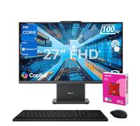 Lenovo IdeaCentre I 2025 Premium Business All-in-One, Next Gen AI, 27" FHD Touchscreen 100Hz, i5-13420H, 32GB DDR5 RAM, 1TB SSD, Wi-Fi 6, Wireless KB &M, W11H, Bundle with ADATA 512GB External SSD