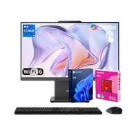 Lenovo IdeaCentre I 24" FHD Touchscreen Pro Business Copilot AI All-in-One, Intel Core i5-13420H, 16GB DDR5 RAM, 1TB SSD, Wi-Fi 6, Webcam, W11P, Wireless KB & M, Bundle with ADATA 512GB External SSD