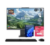 Lenovo IdeaCentre Premium All-in-One PC, 27" FHD 100Hz Display, AMD Ryzen 7 8845HS, 64GB DDR5 RAM, 2TB SSD, Wi-Fi 6, Win11 Pro, Wireless KB & M, Copilot-Ready, Bundle with ADATA 512GB External SSD