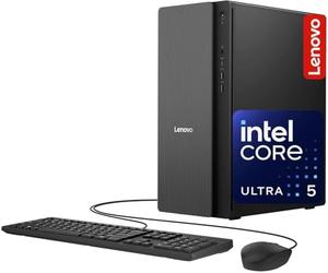 Lenovo IdeaCentre Secure & Productive Business Tower Desktop, Intel 10-Core Ultra 5 225, 32GB DDR5 RAM, 1TB Storage(512GB SSD & 500GB HDD), HDMI + VGA, Wi-Fi 6E, RJ-45, USB-C, Windows 11 Pro