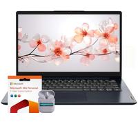 Lenovo IdeaPad 1 14" HD Laptop Computer, Windows 11 Home 4GB RAM 1.1TB Storage (1TB SSD+128GB eMMC), Intel Celeron N4020 Processor, 1-Year Microsoft Office 365, SageNova Earphones, Abyss Blue