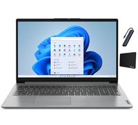 Lenovo Ideapad 1 15.6" HD Laptop, Intel Celeron N4500 Processor, 1.1GHz, 4GB DDR4 Memory, 128GB eMMC, One Year Microsoft Office 365, Copilot AI, Win11 Home in S Mode, Cloud Grey with TGY Accessories