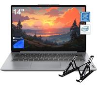 Lenovo IdeaPad 1 Business Laptop - 14" HD Display, Intel Celeron N4020, 4GB RAM, 256GB Storage(128GB eMMC + 128GB SD Card), Intel UHD Graphics, Wi-Fi 6, Windows 11 Pro, with Laptop Stand
