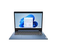 Lenovo IdeaPad 1 Laptop, 14.0" HD (1366 x 768) Display, Intel Celeron N4020 Processor, 4GB DDR4 RAM, 64 GB SSD Storage, Intel UHD Graphics 600, Windows 11 in S Mode, 81VU00D1US, Ice Blue
