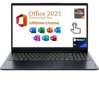 Lenovo Ideapad 1 Laptop 15.6" FHD Touchscreen (1920 x 1080) with Free Lifetime Office 2021 Touch Screen, Ryzen 5 7520U, 8GB RAM, 512GB SSD AMD Radeon Graphics, Type