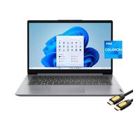 Lenovo Ideapad 1 Laptop for Business & Student, 14" HD Display, Intel Celeron N4020, 4GB RAM, 128GB eMMC, Fast Charge, WiFi 6, USB-C, Webcam, HDMI, SPS HDMI Cable, Win 11 Home S, Cloud Gray