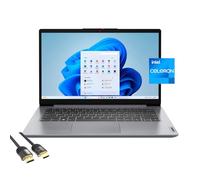 Lenovo Ideapad 1 Laptop for Business & Student, 14" HD Display, Intel Celeron N4020, 4GB RAM, 128GB eMMC, WiFi 6, Webcam, USB-C, Fast Charge, PDG HDMI Cable, Win 11 Home S, US Version KB, Cloud Gray