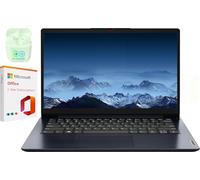 Lenovo IdeaPad 14" Business & Student Laptop, 4GB RAM 384GB Storage (256GB SSD+128GB eMMC), Dual-Core Intel Celeron, Windows 11 Home with 1-Year Microsoft Office 365 Included, PLUSERA Earphones