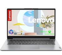 Lenovo IdeaPad 14” Laptop • 12GB RAM • 1.6TB Total Storage (639GB Combined Onboard+1TB Cloud Storage) • Intel Celeron • Intel UHD Graphics • WiFi-6 • 11HR Battery • 1-Yr Microsoft 365 • Windows 11