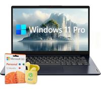 Lenovo Ideapad 14" Laptop for Business & Student, 4GB RAM, 1TB SSD + 128GB eMMC, Intel Dual Core Processor, LED Backlight, AI Copilot, 1 Year Office 365, Windows 11 Pro, Abyss Blue