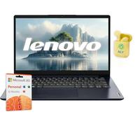 Lenovo Ideapad 14" Laptop for Business & Student, 4GB RAM, 512GB SSD + 128GB eMMC, Intel Dual Core Processor, LED Backlight, AI Copilot, 1 Year Office 365, Windows 11 Pro, Abyss Blue