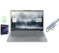 Lenovo IdeaPad 15.6" FHD Business & Student Laptop Computer, 8GB RAM 2.2TB Storage (2TB SSD+256GB Docking Station Set), 8-Cores Intel Core i3, Windows 11 Pro, PLUSERA Earphones, Grey