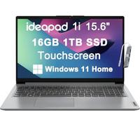 Lenovo Laptop IdeaPad 15.6" Touchscreen - i3-1215U, 16GB RAM, 1TB SSD, Win 11 Home S, Cloud Grey