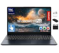 Lenovo IdeaPad 15.6” Flagship Touchscreen Laptop 2025, 10-Core Intel i5, Lifetime Office 2024, Copilot AI, 24GB RAM, 1.5TB Storage (1TB SSD + 500GB Ext), HubxcelAccessory, Long Battery, Win 11 Pro