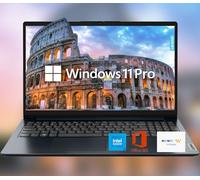 Lenovo IdeaPad 15.6" HD Anti-Glare w/ 1 Year Microsoft 365, 12GB RAM, 384GB SSD, Windows 11 Pro, Up to 9.5 Hours Battery Life, Intel Processor, WiFi 6, HDMI, USB-C, SD Card Reader, w/WOWPC USB