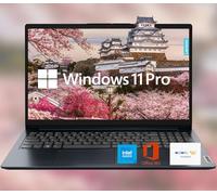 Lenovo IdeaPad 15.6" HD Anti-Glare w/ 1 Year Microsoft 365, 20GB RAM, 640GB SSD, Windows 11 Pro, Intel Processor, WiFi 6, HDMI, USB-C, SD Card Slot, Up to 9.5 Hours Battery Life, w/WOWPC USB