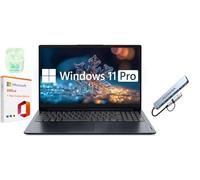Lenovo IdeaPad 15.6" Laptop, 20GB RAM 1.6TB Storage (1TB SSD+128GB eMMC+512GB Docking Station), Windows 11 Pro with 1-Year Microsoft Office 365 Included, Dual-Core Intel Celeron, PLUSERA Earphones
