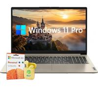 Lenovo Ideapad 15.6" Laptop Computer, Windows 11 Pro Laptop, 20GB RAM 1.1TB Storage (1TB SSD+128GB eMMC), Intel Celeron N4500 Processor, Intel UHD Graphics, 1-Year Microsoft 365, NLY Earphones, Sand