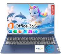 Lenovo IdeaPad 15.6" Laptop, Intel Dual-Core CPU, 12GB RAM, 128GB eMMC, Wi-Fi 6, USB-C & HDMI, Windows 11 + 1-Year Microsoft Office 365, w/Dolby Audio & Privacy Shutter & WOWPC Recovery USB