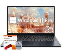 Lenovo IdeaPad 15.6" Touchscreen Laptop Computer, Windows 11 Pro 16GB RAM 512GB SSD, Intel Core i5-1235U, FHD IPS LED Display, Microsoft Office Lifetime Suite, SageNova Earphones, Abyss Blue