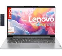 Lenovo IdeaPad 1i 14.0" HD Laptop, Intel Celeron N4500, 4GB RAM 128GB eMMC Storage, 128gb 9H Docking Station, Microsoft 365, Webcam, WiFi, Bluetooth, Windows 11 Home in S Mode, Cloud Grey