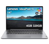Lenovo Ideapad 1i 14” Laptop with 1-Yr Office 365 (4GB RAM, 320GB Storage(256GB SSD + 64GB eMMC), Intel Dual-Core) for Business, Student, Home, Webcam, Anti-Glare, Wi-Fi 6, Win 11 Home in S
