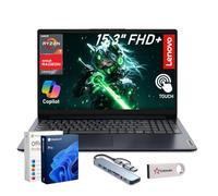 Lenovo IdeaPad 1i Laptop, 15.6" FHD Touchscreen, Intel Core i5-1335U Processor, 16GB RAM, 1TB SSD, Windows 11 Pro, MS Office Lifetime with Copilot AI, Wi-Fi 6, HDMI, External DVD Drive & Mouse, Blue