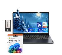 Lenovo IdeaPad 1i 15.6" FHD Touchscreen Laptop, Intel i5 1235U, 16GB RAM, 672GB Storage(512GB SSD + 160GB Docking Station), Intel Iris Xe Graphics, HD Camera, Dolby Audio, Wi-Fi 6, Win 11 Pro, Blue