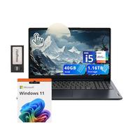 Lenovo IdeaPad 1i 15.6" FHD Touchscreen Laptop, Intel i5-1235U, 40GB RAM, 1.16TB Storage(1TB SSD+160GB Docking Station Set), Intel Iris Xe Graphics, Num Pad, Dolby Audio, Wi-Fi 6, Win 11, Abyss Blue