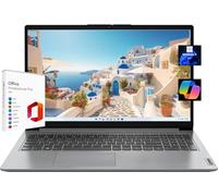 Lenovo Ideapad 1i 15.6" FHD Touchscreen Laptop, with Free Lifetime Microsoft Office 2021, Intel Core i3-1215U, 12GB RAM, 256GB SSD, Intel UHD Graphics, Windows 11 Pro, Cloud Gray