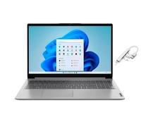Lenovo IdeaPad 1i 15.6" Full HD Laptop|Intel Core i5-1335U|Intel Iris Xe Graphics|Webcam|Copilot|Grey| 16GB RAM | 256GB SSD |Windows 11 Home |Bundle with USB 3.0 Hub